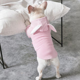 French Bulldog Hoodies Coat Jacket Cute Rabbit Ears Shape Winter Warm Pet Clothes for Small Dogs Puppy Cat Clothing Costume