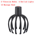 Rechargable Electric Octopus Claw Scalp Head Massager 3 Vibration Modes Scalp Relaxation Stress Relief and Hair Stimulation