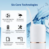 280ml Dental Irrigator USB Water Flosser Portable USB Dental Water Jet Water Tank IPX7 Waterproof Bathroom Teeth Cleaner