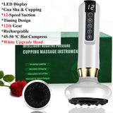 Electric Cupping Therapy Set Rechargeable Cupping Gua Sha Massager Anti Cellulite Beauty Health Body Slimming Scraping Massager