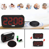 Loud Alarm Clock for Heavy Sleepers Vibrating Alarm Clock with Bed Shaker for Deaf and Hard of Hearing Night Light Alarm Clock