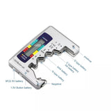 Digital Battery Tester LCD Display AA/AAA/9V/1.5V Button Cell Battery Capacity Check Detector Capacitance Diagnostic Tool