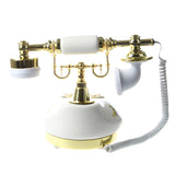 Antique Designer Phone Nostalgia Telescope Vintage Telephone Made of Ceramic  Landline Phone