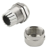 5 Pcs Stainless Steel Cable Gland Waterproof Cable Fixing Head Suitable For 3Mm-14Mm M12 M16 M18 Cable Gland Joints