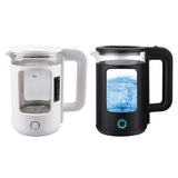 High Boron Glass Electric Tea Kettle, Water Boiler &amp; Heater, 2 L, Auto-Shut off and Boil-Dry Protection, White/Black