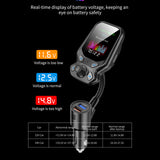 Car Bluetooth MP3 Audio AUX Player FM Transmitter QC3.0 Fast Charger