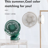 Table Clip Dual-purpose Fan 4000 MAh Large Capacity Long Battery Life Desk Fan Silent Operation With Four Wind Speeds
