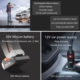Wireless High-pressure Car Washer Portable Car Water Gun Home Use Lithium Battery Charging Car Power Converter Car Wash Artifact