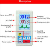 ABS Geiger Counter Dosimeter Nuclear Detector Tester Gamma X-ray Handheld Sensitive