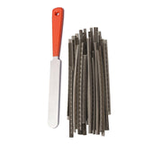 1Pcs Luthier File Stainless Steel Narrow Dual Cutting Edge Tool &amp; 24Pcs 2.9MM Acoustic Electric Guitar Fret Wire Set