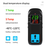 MH-2000 Microcomputer temperature Controller LED Display Socket Breeding Thermostat Thermocouple Thermostat AC 90V~250V 40% off