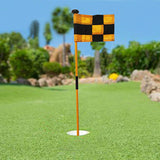 Golf Flag Golf Hole Cup Flag Stick 3 Section  Backyard Practice Golf Putting Green Flagstick