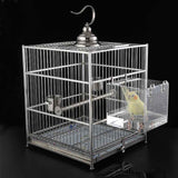 Bird Bath for Cage Portable Transparent Bird Tube Shower Box with Hooks No-Leakage Design for Budgerigar/Parakeet/Parrot