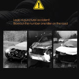 Digital Tyre Inflator Portable Air Compressor 12V Electric Car Tyre Inflator Digital LED Light for Car Tires, Bicycles