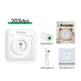 Mini Printer PeriPage A6 Pocket Thermal Printer Photo Printer Support Mobile Phone Android IOS Label Printer For Kids Gift