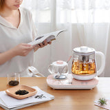 220V 0.8L Electric Glass Kettle Multifunctional Cooking Pot Household Electric Health Preserving Pot Tea Dessert Cooking Pot