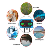 PH121 3-in-1 online water quality detector PH pH meter/temperature test aquaculture water quality analyzer