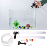 Aquarium Fish Tank Cleaner Quick Release Aquarium Vacuum Siphon Pump Fish Tank Drainer Gravel Cleaner Water Filter