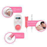 Portable Medical Fetal Doppler Detector LCD Ultrasound Baby Heart Rate Monitor Pregnant Vascular Sensor Detective Machine Device