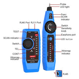 NOYAFA NF-810 Network Cable Tester Kit Multi Function Wire Tracker Wiremap PoE TEL Testing for RJ11 RJ45 CAT5 CAT6 LAN Cable