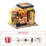 Big Doll House Furniture Miniature Building Kits Diy Dollhouse Kit Roombox Villa Garden Wood Houses Toy For Children Adult Gifts