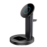 3 In 1 Magnetic Wireless Charger Fast Charging Station Dock Compatible with IPhone 12/12 Pro AirPod 2 Magsafe Case Iwatch Series