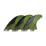 Surf Fins Double Tabs 2 Fins Double Tabs 2 Tri Fin Set Fiberglass Tri-Quad Fins Upsurf Surfboard Fins