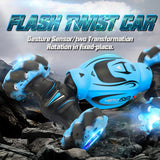 2.4GHz 4WD RC Gesture Induction Twisting Car Music Dancing RC Car 360° Deformation Climbing Vehicle Toys