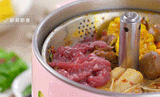 220V 2.5L Household Automatic Lift Electric Hot Pot Stainless Steel Inner Multi Cooker Intelligent Low-Sugar Rice Cooker