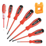 7 Pcs Insulated Electrician Screwdriver Set Slotted and Phillips Insulated Screwdriver Set Test Pen Electroprobe