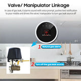 Wifi Gas Leak Detector and Fire Alarm LCD Wall Mounted APP Control Smart Wi-Fi Natural Gas/ LPG Tester Methane Alarm Buzzler