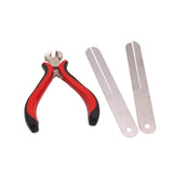 Fret Puller Fretboard Fingerboard Fret Repair Tool Protector Steel Plate for Electric Guitar and Bass