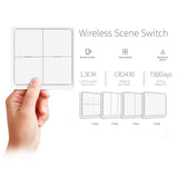 With Zigbee Gateway APP Control Smart Home No Wire Smart Tuya 4-Way Panel Scene Button Switch Used