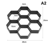 DIY Path Maker Garden Lawn Paving Concrete Mold Garden Floor Road Concrete Stepping Driveway Stone Path Mold Patio