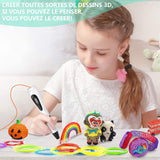 Student 3D Printing Pen Smart Graffiti Pen Three-dimensional Painting Pen Charging 3D Creative Children Men and Women Gifts