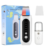 Ultrasonic Skin Cleaner Ion Pore Cleaning EMS Microcurrent Lifting Face Exfoliator Sonic Skin Scrubber Blackheads Remover Shovel