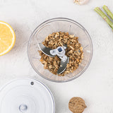 Vegetables, fruits, meat, nuts, carrots, garlic hand chopper, garlic blender, tools, hand-pull grinder, blender, processed food