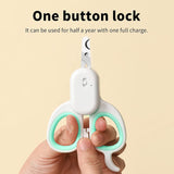 Pet Dog Cat Nail Clipper Professional Cutter USB Grooming Clippers Scissors Pet Nail Trimmer for Cats Dogs with LED -UV- Light