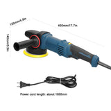 980W Electric Eccentric Sander 5 Inch Polishing Machine 125mm Disc Home Wood Processing Furniture Car Polishing Machine