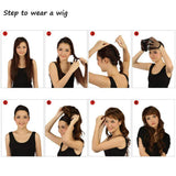 Wig Ladies Long Curly Hair Big Wave Gradient Color Fiber Head Cover