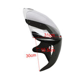 Universal Grey 7'' -Rennfahrer Headlight Fairing Screen Windshield Cover