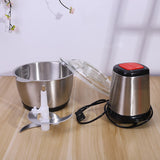Stainless Steel 2L Meat Grinder Household Vegetable Meat Grinding Machine Multi-function Automatic Food Processor 220V