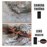 Phone Camera Lens Kit Universal Wide-angle Lens Set 20X Optical Zoom Lens Telescope Telephoto Clip on for Mobile Phone Camera