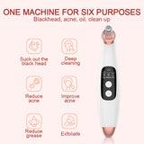 Electric Blackhead Remover Vacuum Face Ance Pore Cleaner Ultrasonic Skin Scrubber Pimple Black Head Suction Facial Washing Tools