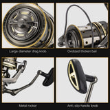 10+1BB Spinning Fishing Reel Aluminum Alloy 4.7:1 Carp Spinning Fishing Reel Stainless Steel Bearings Saltwater Fishing Reel