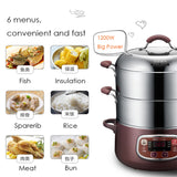 Large Three-layer Electric Steamer Multi-layer Electric Cooker Multi-function Kitchen Large Capacity And Timing Can Be Reserved