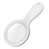 10X Handheld Magnifier Lighted Magnifying Glass Lens Large Diameter 88mm with Warm and Cool LED Light for Reading Lamp Magnifier