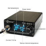 STM32V2.1s -OLED T12-955 1.3inch digital display Soldering Station V2.1S controller with 5pin P9 handle Soldering Iron Tips