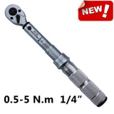 ARITER 1/4 3/8 1/2 Square Drive Torque Wrench 0.5-500N.m Accuracy 3% Car Bike Repair Hand Tools Spanner Two-way Ratchet Key