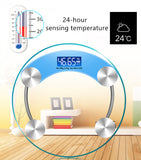 LED Digital Body Scale High Accuracy Weight Scale For Body Weight Health keep Bathroom Scale Round Transparent Scale